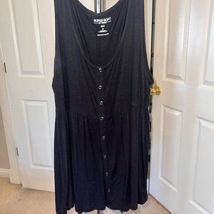 Torrid Babydoll Black Tank Top Size 2